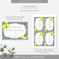 Positano Lemons | Printable Guess How Many Game Sign & Card Template