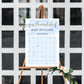 Watercolour Blue | Printable Arrival Date Baby Shower Game Sign