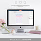 Watercolour Pink Blue | Printable Arrival Date Baby Shower Game Sign