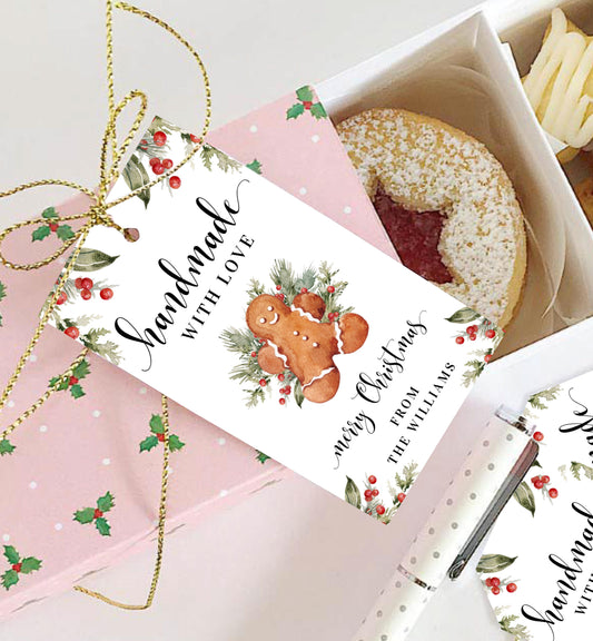 Nutmeg Noel | Printable Christmas Baking Gift Tag Template