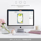 Positano Lemons | Printable Limoncello Favour Tags Template