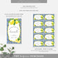 Positano Lemons | Printable Limoncello Favour Tags Template