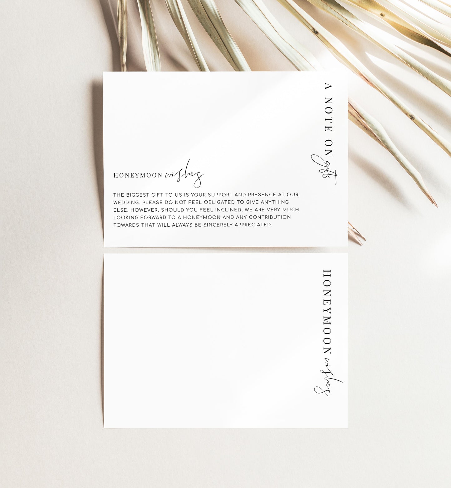 Estelle White | Printable Honeymoon Wishes Card