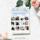 Watercolour Blue | Printable How Old Were They Photo Baby Shower Game Template