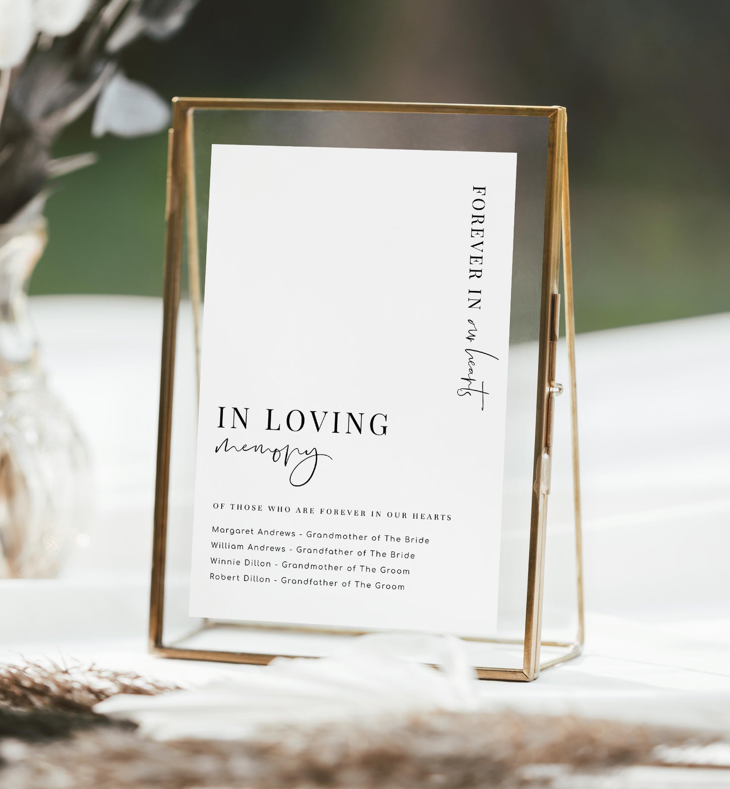 Estelle White | Printable In Loving Memory Sign