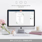Muted Greenery Green | Printable Itinerary - Black Bow Studio
