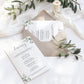 Muted Greenery Green | Printable Itinerary - Black Bow Studio