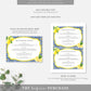 Positano Lemons | Printable Itinerary Template