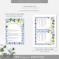 The Med Arch Lemons | Printable Itinerary Template