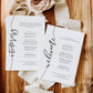 Lucas Script White | Printable Itinerary & Welcome Card Template