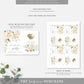Pemberley Floral Peach | Printable Kiss The Miss Favour Card