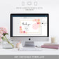 Abbieville Floral White | Printable Lip Balm Favour Card Template - Black Bow Studio