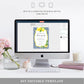 Positano Lemons | Printable Main Squeeze Bridal Shower Invitation Suite Template - Black Bow Studio