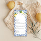 The Med Arch Lemons | Printable Menu Template