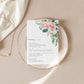 Afternoon Blooms | Printable Menu Template - Black Bow Studio