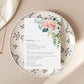 Afternoon Blooms | Printable Menu Template - Black Bow Studio