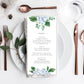 Ferras Blossom Blue | Printable Menu - Black Bow Studio