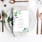 Ferras Blossom Blue | Printable Menu - Black Bow Studio