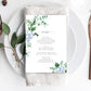 Ferras Blossom Blue | Printable Menu - Black Bow Studio