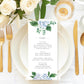 Ferras Blossom Blue | Printable Menu - Black Bow Studio