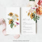 Mews Floral White | Printable Menu