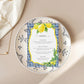 Positano Lemons | Printable Menu Template
