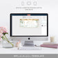 Ferras Blossom Greenery | Printable Christmas Boarding Pass
