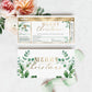 Ferras Blossom Greenery | Printable Christmas Boarding Pass