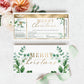 Ferras Blossom Greenery | Printable Christmas Boarding Pass