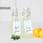 Gingham Blue | Printable Mimosa Bar Sign and Juice Tags