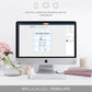 Gingham Blue | Printable Mimosa Bar Sign and Juice Tags
