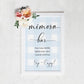 Gingham Blue | Printable Mimosa Bar Sign and Juice Tags