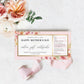 Quinn Floral Pink | Printable Mother's Day Custom Gift Voucher