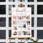 Gingham Pink | Printable My First Year Photo Timeline Sign Template