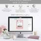 Santa's Workshop Red | Printable Christmas Shipping Label Template