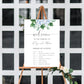 Ferras Blossom Blue | Printable Order Of Events Welcome Sign - Black Bow Studio