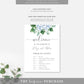 Ferras Blossom Blue | Printable Order Of Events Welcome Sign - Black Bow Studio