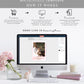 Watercolour Pink | Printable My First Year Photo Timeline Banner Template