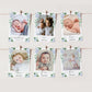 Ferras Blue | Printable My First Year Photo Timeline Banner Template