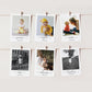 Quinn Script White | Printable My First Year Photo Timeline Banner Template