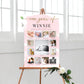 Watercolour Pink | Printable My First Year Photo Timeline Sign Template