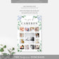 Ferras Blossom Blue | Printable My First Year Photo Timeline Sign