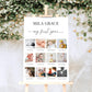 Quinn Script White | Printable My First Year Photo Timeline Sign