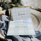 Gingham Blue | Printable Place Cards Template