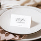 Ellesmere White | Printable Place Cards Template