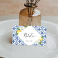 The Med Lemons | Printable Place Cards - Black Bow Studio