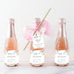 Darcy Floral Pink | Printable Pop It Favour Tags Template