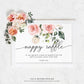 Darcy Floral Pink | Printable Diaper Raffle Sign and Ticket Template