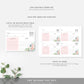 Afternoon Blooms | Printable Recipe Card Template - Black Bow Studio