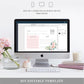 Afternoon Blooms | Printable Recipe Card Template - Black Bow Studio